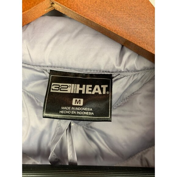 32 Degrees Heat Gray Quilted Insulated Vest M Polyester & Nylon Womens - Picture 5 of 6